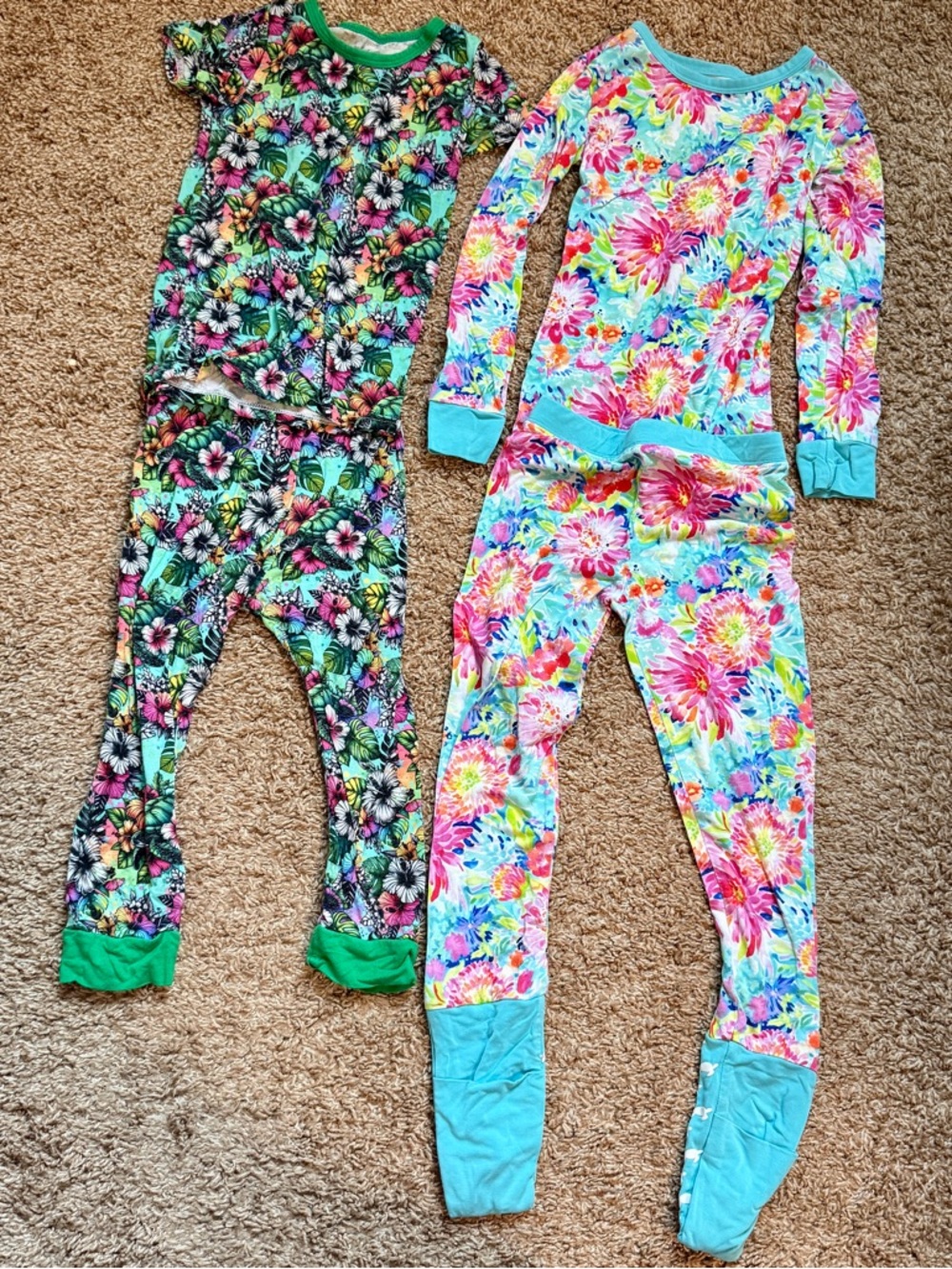 2 Bamboo Pajama Sets Tropical